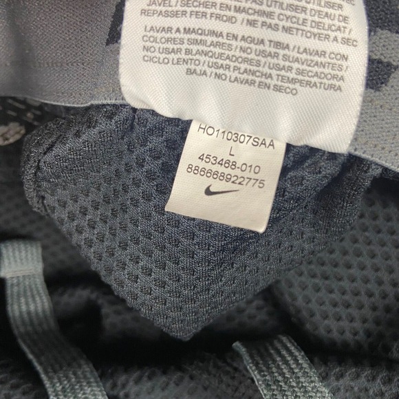 Nike Dri Fit Sweatpants Mens Size Large L Black Polyester Zip Cuff Performance - Picture 8 of 16